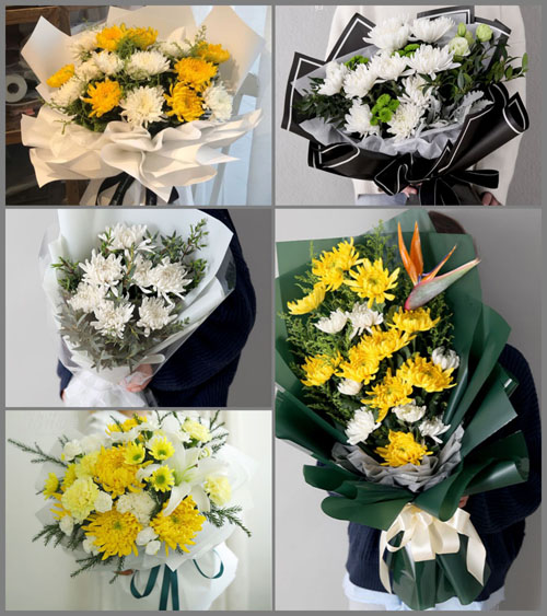 河南漯河源汇区大刘镇白事花束代送